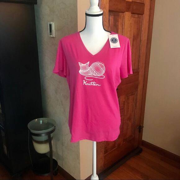 Life Is Good Short Sleeve Pink T-Shirt Sz M - Picture 1 of 5
